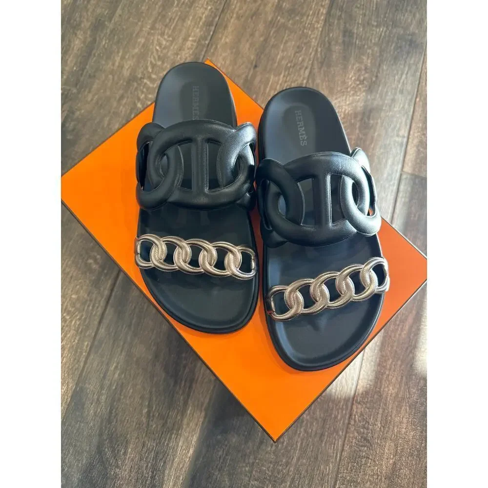Hermes Extra sandal Size 37 BNIB - Picture 2 of 5